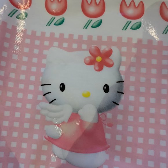 VINTAGE 1997 HELLO KITTY PLASTIC TOTE BAG - Picture 13 of 14